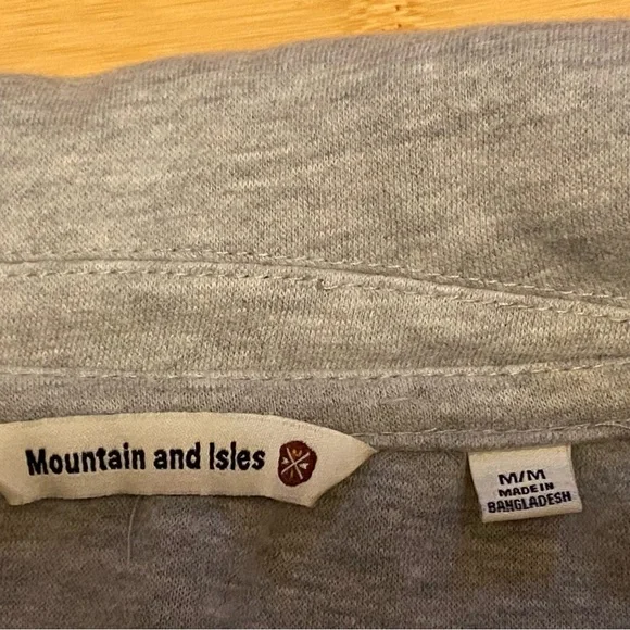 Mountain and Isles Gray Knit Shacket Shirt Jacket Unisex Size M - Picture 6 of 7
